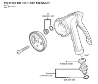 Bosch 0 600 800 150 ABP 500 MULTI Spray Spare Parts